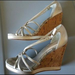 Coach silver wedges size US 7 (M, B)